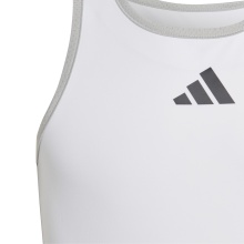 adidas Tank Top do Tenisa Club Racerback biały dziewczęcy